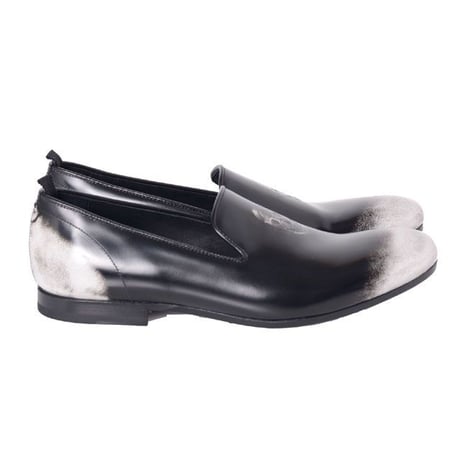 アレキサンダーマックイーン Alexander McQueen スカルスリッパー　レザーでスカルが着いているタイプ ブラック