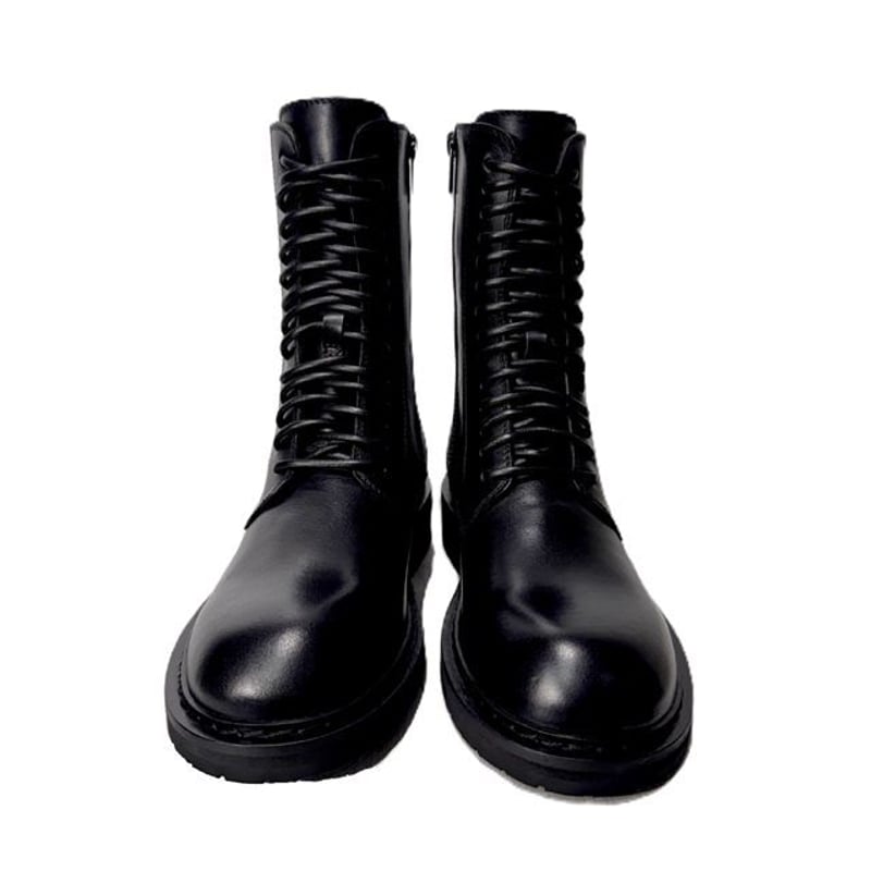 アンドゥムルメステール ann demeulemeester レースアップ編み上げ