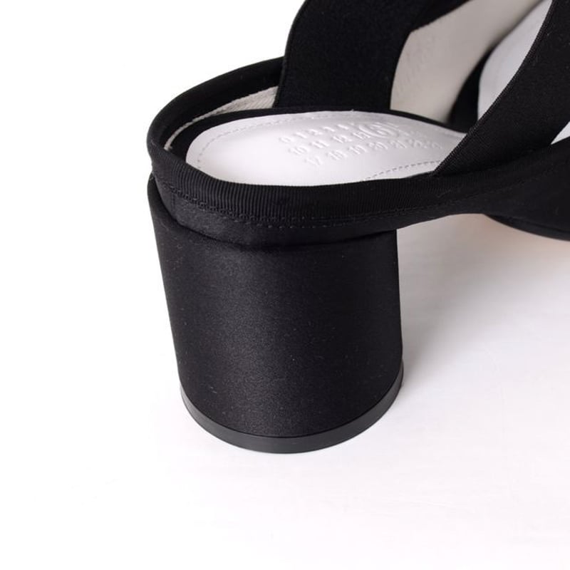 ◆MM6 Maison Margiela◆Anatomic ロゴ サテン バレエ ミュール エムエムシックス メゾンマルジェラ MM6 MAISON MARGIELA バレエ