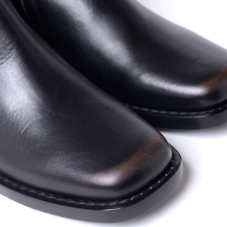 RAF SIMONS ラフシモンズ ロークラシックブーツ カーフスキン ブラック