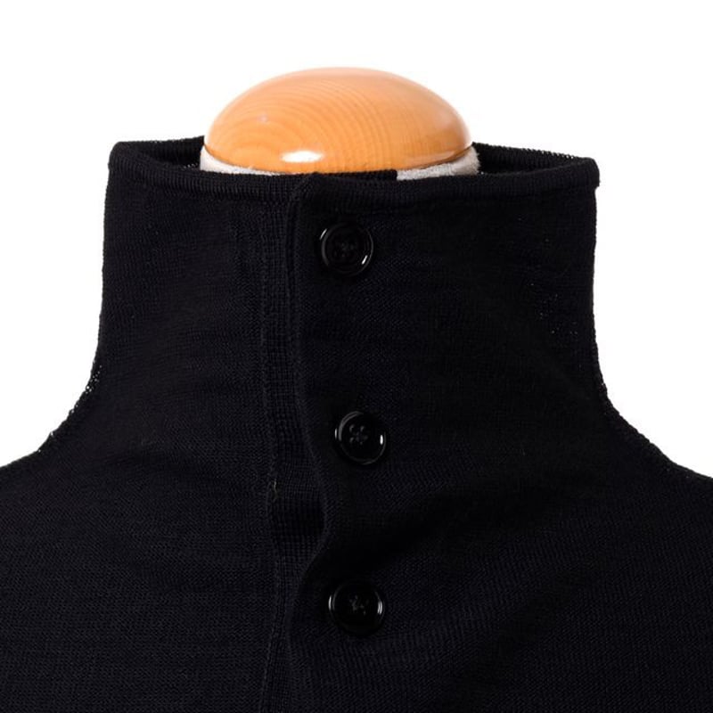 ルメール LEMAIRE リバーシブルカーディガン メリノウール ブラック  