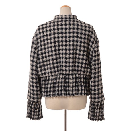 ロシャス ROCHAS 変形ジャケット ツィード チェック