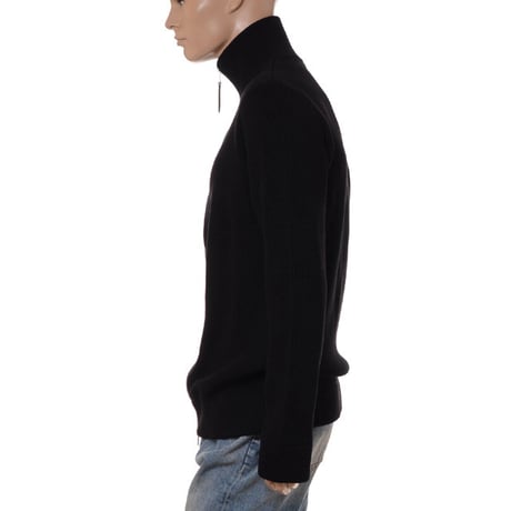 メゾン マルジェラ Maison Margiela ジップアップカーディガン ニット ブラック