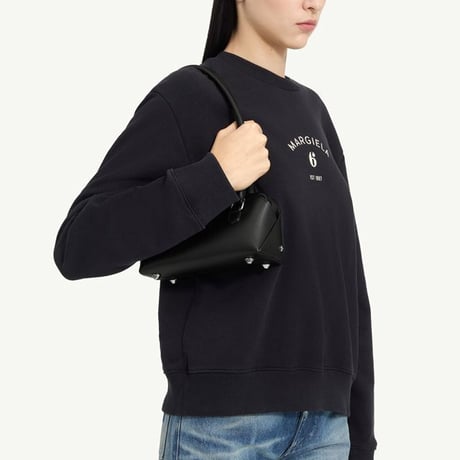 エムエムシックス メゾンマルジェラ MM6 MAISON MARGIELA バウレットバッグミニ 牛革 パパイヤ