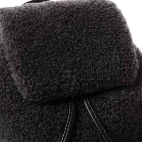 ブルネロクチネリ Brunello Cucinelli ムートンバックパック レザーリュック グレー イタリア製 レディース 正規取扱