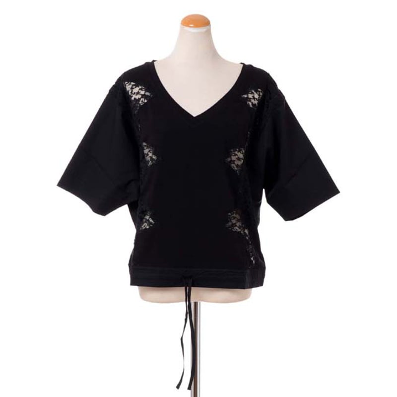 Ermanno Scervino エルマンノシェルビーノ　レーストップス エルマノシェルビーノ ermanno scervino Vネックショート丈