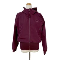 ステラマッカートニー stella mccartney アディダス adidas フード付きトラックジャケット ポリエステル バーガンディ 正規取扱