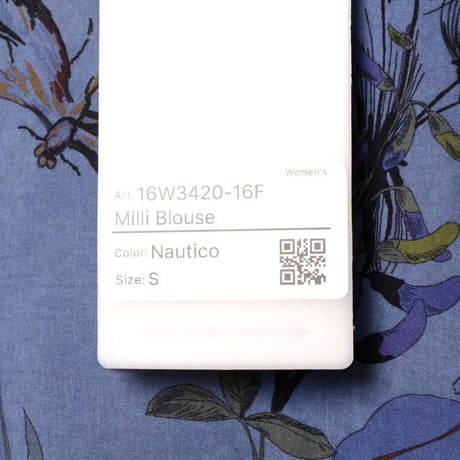 インポートブランド import brand プルマナック PLOUMANAC'H ノースリブラウス コットン 花柄ダークブルー