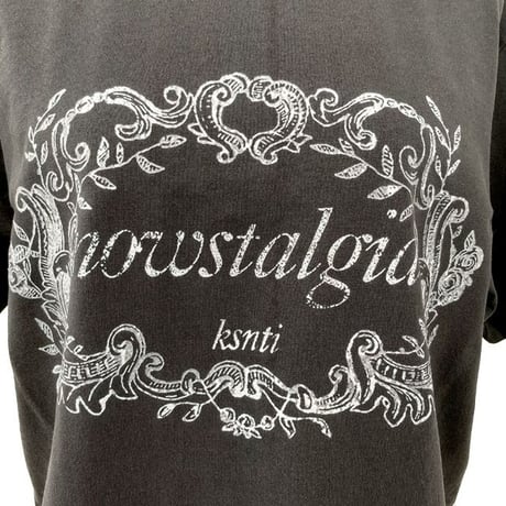 クリスティーナティ Kristina Ti ノスタルジアロゴＴシャツ コットンジャージー インクブラック 正規取扱