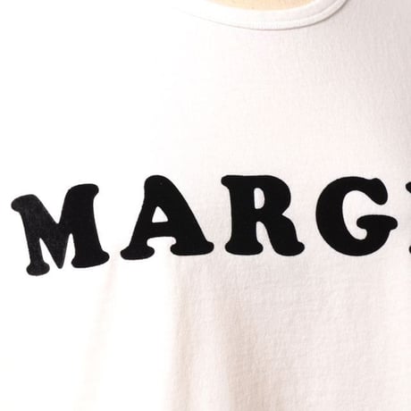 エムエムシックス メゾンマルジェラ MM6 MAISON MARGIELA ヴィンテージジャージーロゴTシャツ コットン ホワイト