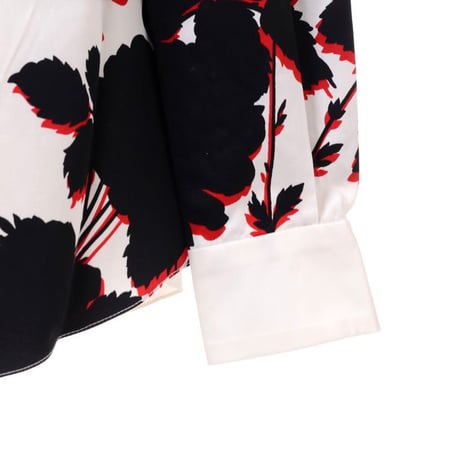 アーデム ERDEM ボタンダウンシャツ コットン ホワイトプリント