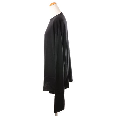 エクストリームカシミヤ extreme cashmere x ワイドセーター コットンカシミア ブラック