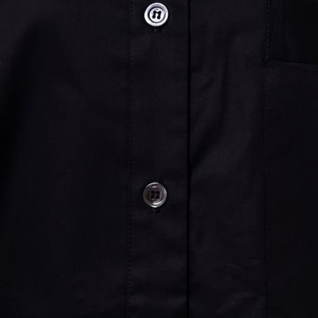 プルーンゴールドシュミット prune goldschmidt シャツ襟ロングワンピース コットン ブラック