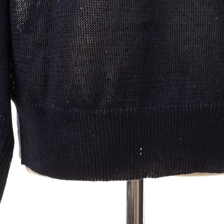 ブルネロクチネリ Brunello Cucinelli Ｖネックセーター リネンコットン ダークネイビー