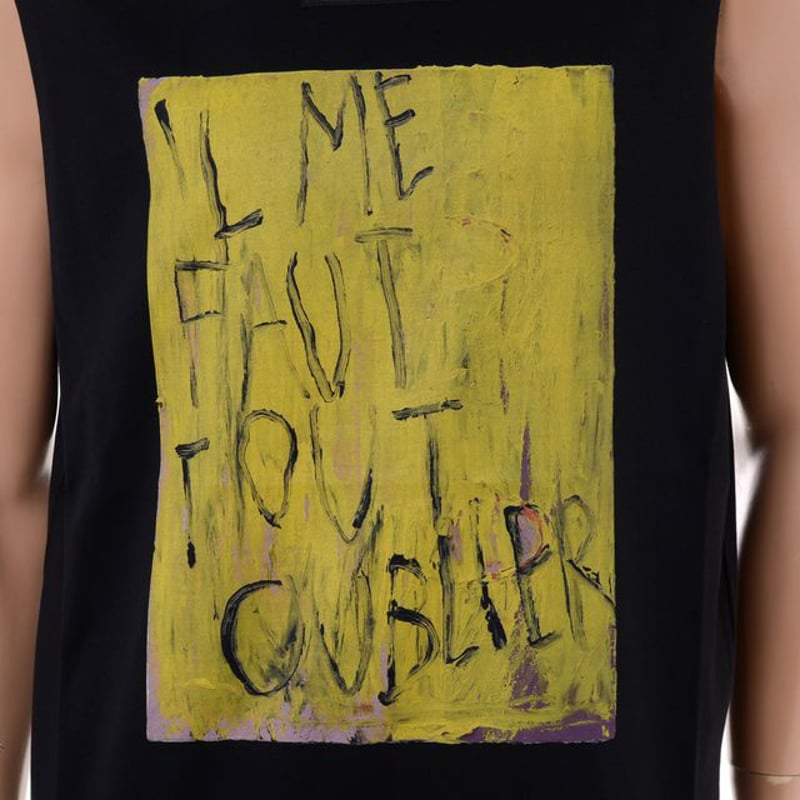 ラフシモンズ RAF SIMONS Sleeveless oversized T-shitrt