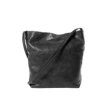 アンドゥムルメステール ann demeulemeester ミニトートショルダーバッグ ヴィンテージレザー ブラック 正規取扱