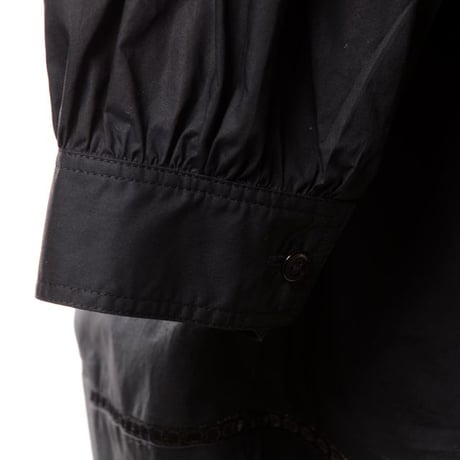 エルマノシェルビーノ ermanno scervino 被りタイプブラウス コットン ブラック