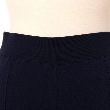 ソニアリキエル SONIA RYKIEL センタープリーツニットパンツ ジャージー ミッドナイトブルー