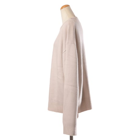 エクストリームカシミヤ extreme cashmere x n431 mike丸襟セーター カシミアなど チョーク