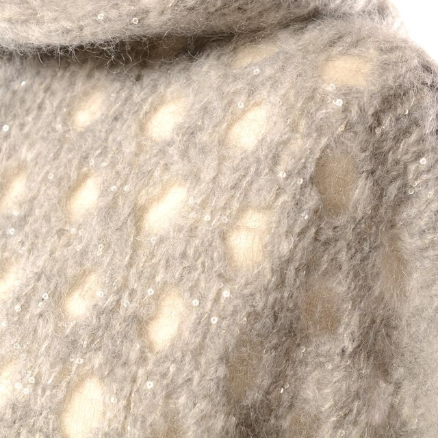 ブルネロクチネリ Brunello Cucinelli フード付きカーディガン モヘア