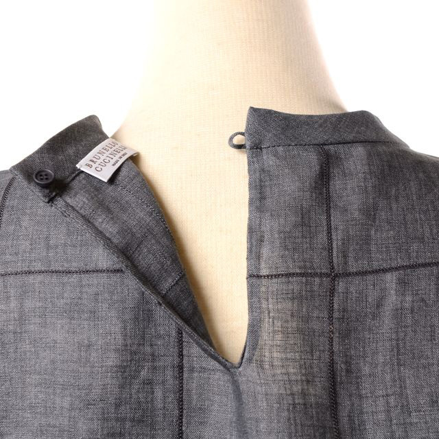 ブルネロクチネリ Brunello Cucinelli 半袖ブラウス リネン