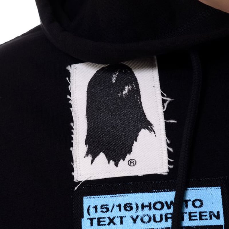RAF SIMONS ラフシモンズ パッチフーデッドパーカー コットン RAF SIMONS ラフシモンズ パッチフーデッドパーカー コットン