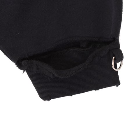 ラフシモンズ RAF SIMONS Washed big fit hoodie with clasps and patch フーディ コットン ブラック