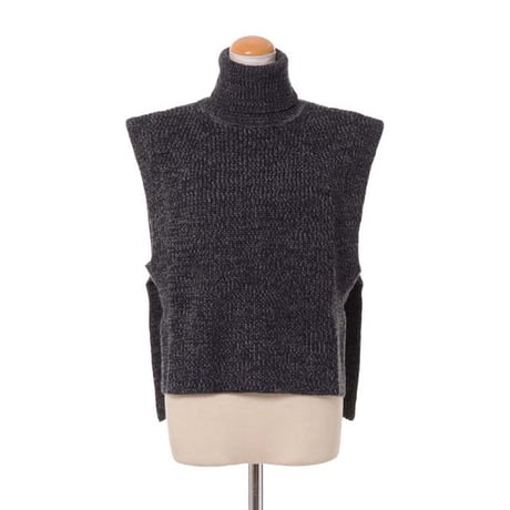 イザベルマラン ISABEL MARANT ハイネックニットベスト ウール グレーミックス