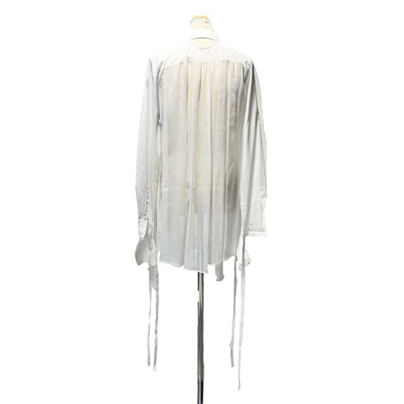 アンドゥムルメステール ann demeulemeester 長袖レースブラウス