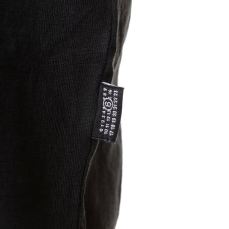 エムエムシックス メゾンマルジェラ MM6 MAISON MARGIELA ヴィンテージジャージーロゴTシャツ コットン ブラック