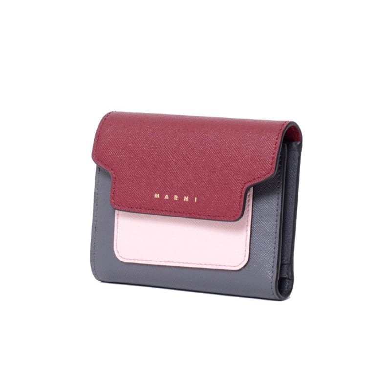 O*s様 MARNI レッド 三つ折り財布 ピンク MARNI 三つ折り財布 赤と