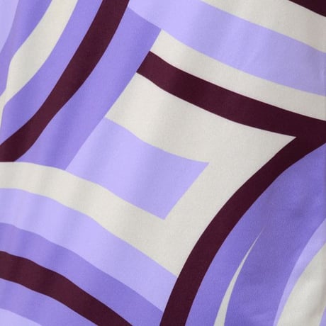 ラフシモンズ RAF SIMONS オールオーバープリントロールネックTシャツ スパイラルパープル