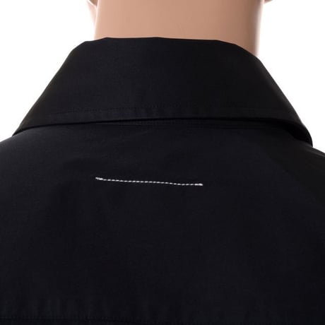 エムエムシックス メゾンマルジェラ MM6 MAISON MARGIELA オーバーシャツ タフタ ブラック