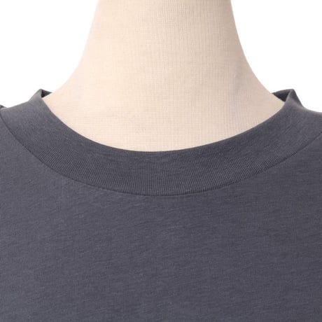 テラ TELA 背中シャーリングTシャツ コットン グレー