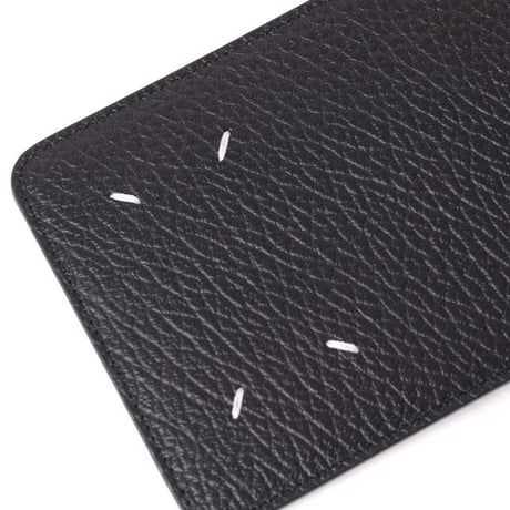 メゾン マルジェラ Maison Margiela スマホフォルダー グレインカーフレザー ブラック