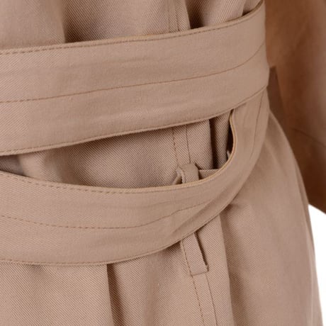 ルメール LEMAIRE トレンチ風ドレス コットンリネン ベージュ