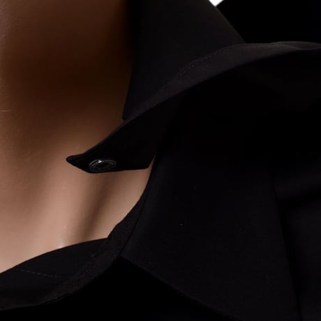 ラフシモンズ RAF SIMONS シャツウィズフッドアンドプリントオンスリーブ・シャツ コットン ブラック
