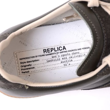 メゾン マルジェラ Maison Margiela レプリカスニーカー 牛革 ダークグリーン