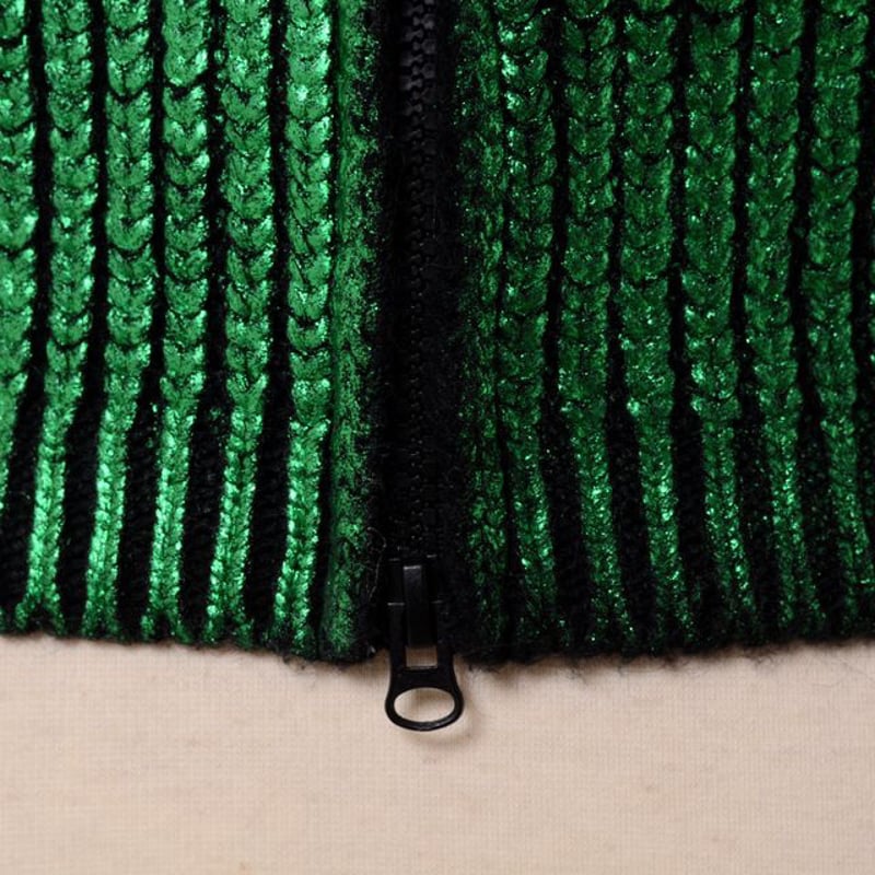 エルマノシェルビーノ ermanno scervino ダブルジッパーニットブルゾン