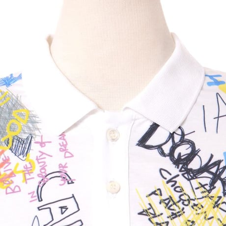 ディースクエアード Dsquared2 ポロシャツ風半袖カットソー コットン プリント