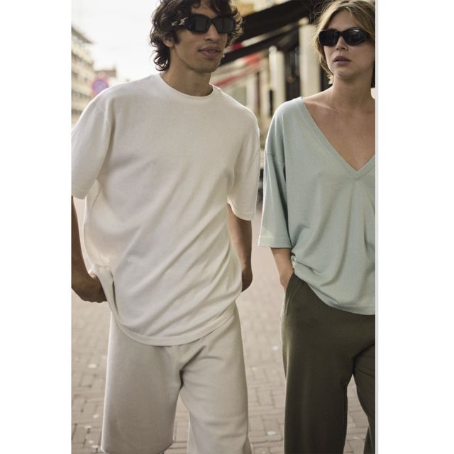 エクストリームカシミヤ extreme cashmere x rik半袖Tシャツ コットン