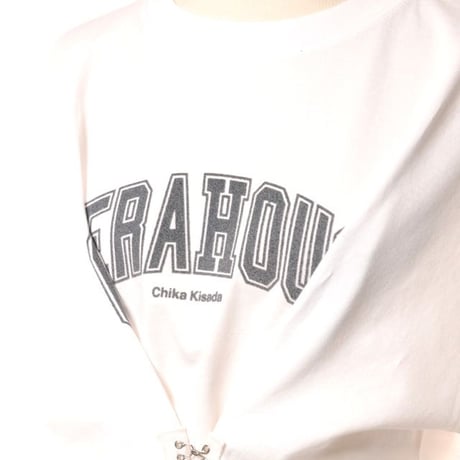 チカ キサダ chika kisada OPERAHOUSETシャツ コットン ホワイトグレー