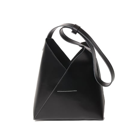 エムエムシックス メゾンマルジェラ MM6 MAISON MARGIELA フォーチュンクッキーショルダーバッグ カーフスキン ブラック