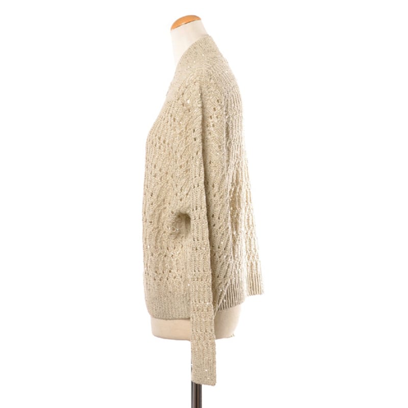 ブルネロクチネリ Brunello Cucinelli 透かし編みブルゾンニット ブルネロクチネリ Brunello Cucinelli 透かし編みブルゾンニット