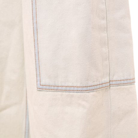 エムエムシックス メゾンマルジェラ MM6 MAISON MARGIELA ワイドレッグ デニムパンツ コットン ウォッシュブルー
