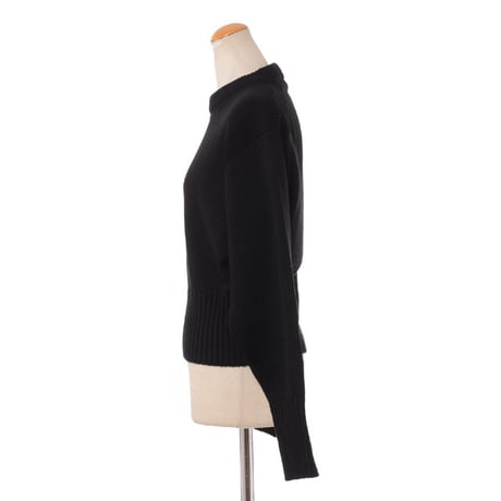 プロエンザスクーラー Proenza Schouler ショート丈セーター コットンリネン ブラック