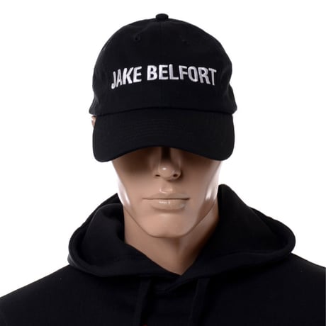 ジェイクベルフォート JAKE BELFORT ブランドロゴキャップ コットン エンブロイダリー ブラック