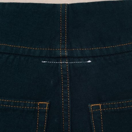 エムエムシックス メゾンマルジェラ MM6 MAISON MARGIELA キャロットシルエットジーンズ コットン オリーブグリーン