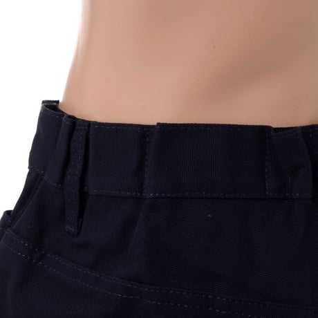 ラフシモンズ RAF SIMONS Skate trousers with elastic in waist ワイドパンツ コットン ダークネイビー