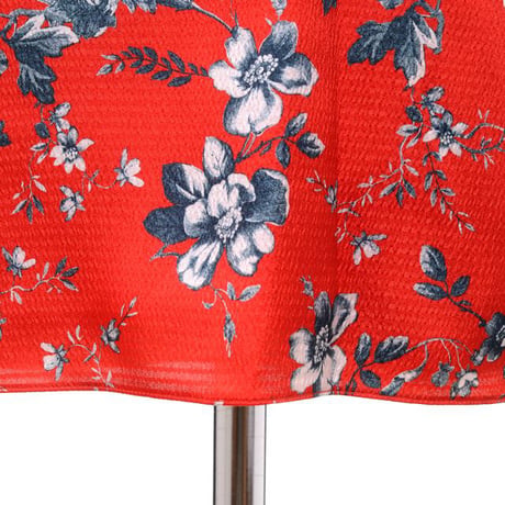 アーデム ERDEM 半袖リボンブラウス エクストラポリエステル レッドフラワープリント
